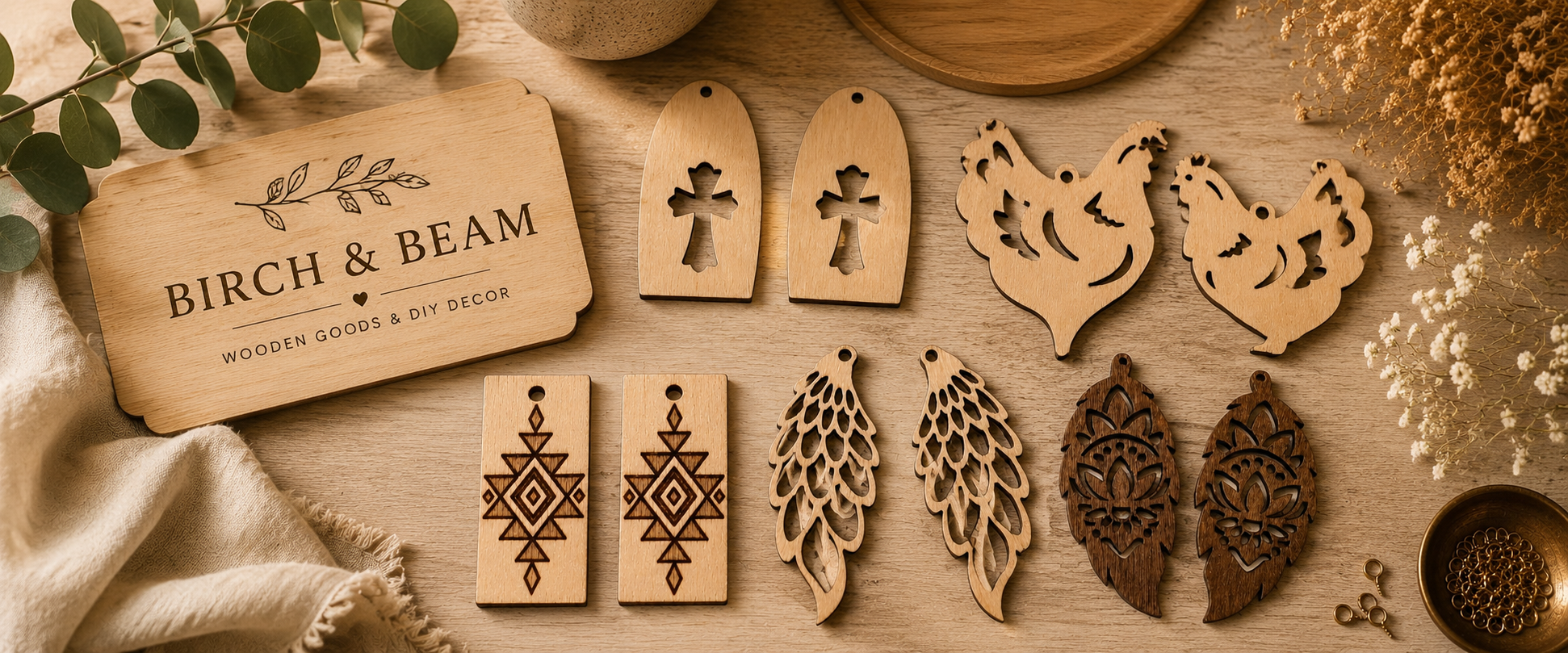 Wood Earring Blanks